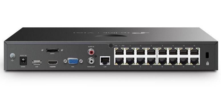 16cs. 16MP, PoE, TP-Link VIGI NVR2016H-16P IP rögzítő